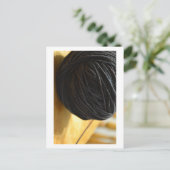 Black Yarn Postkarte (Stehend Vorderseite)