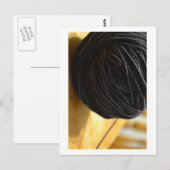 Black Yarn Postkarte (Vorne/Hinten)