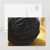Black Yarn Postkarte (Vorne/Hinten)