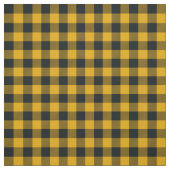 Black & Yellow Buffalo Scheckte Kariert rustikal Stoff (Muster)