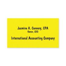 Black Yellow Business Card