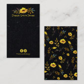 Black Yellow DIY-Kette und Kartenhalter Visitenkarte (Vorne/Hinten)