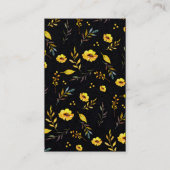 Black Yellow DIY-Kette und Kartenhalter Visitenkarte (Rückseite)