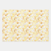 Black Yellow Gold Bees Baby Shower Geschenkpapier Set (Vorderseite 3)