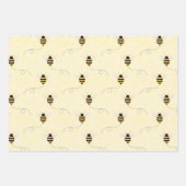 Black Yellow Gold Bees Baby Shower Geschenkpapier Set (Vorderseite 2)