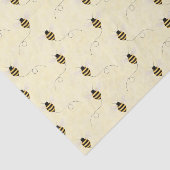 Black Yellow Gold Bees Baby Shower Seidenpapier (Ausschnitt)