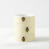 Black Yellow Gold Bees Kaffeetasse (Mittel)