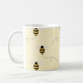 Black Yellow Gold Bees Kaffeetasse (Links)