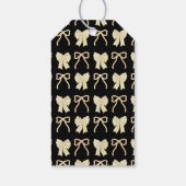 Black Yellow/GoldBow Horse Chinese New Year Geschenkanhänger (Rückseite)