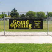 Black Yellow Grand Opening Banner (Insitu)