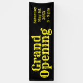 Black Yellow Grand Opening Banner (Vertikal)