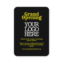 Black Yellow Grand Opening | Logo