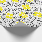 Black Yellow Great Danes Geschenkpapier (Ecke)
