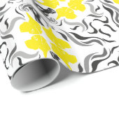 Black Yellow Great Danes Geschenkpapier (Rolleneckpunkt)