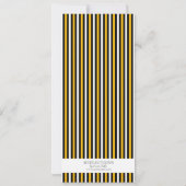 Black/Yellow Hockey Ticket Geburtstagsparty Einladung (Rückseite)