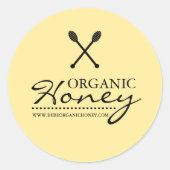 Black & Yellow Honey Business Sticker (Vorderseite)