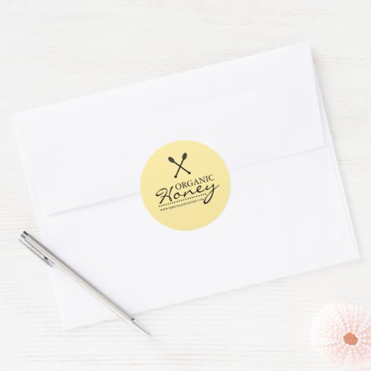 Black & Yellow Honey Business Sticker (Umschlag)