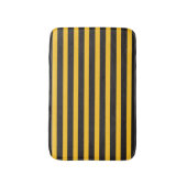 Black Yellow Horizontal Lines Geometric Bee Animal Badematte (Vorderseite Vertikal)