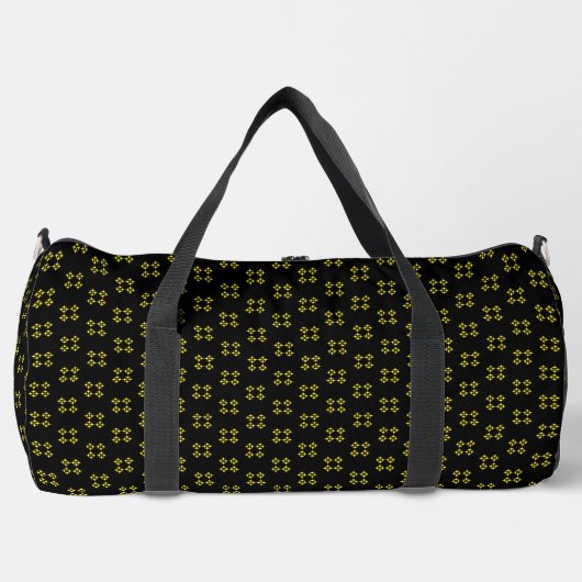 Black & Yellow Large Duffle Bag (Vorderseite)