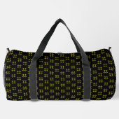 Black & Yellow Large Duffle Bag (Rückseite)