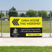 Black Yellow Open House Direktion Real Anwesen Banner (InSitu)