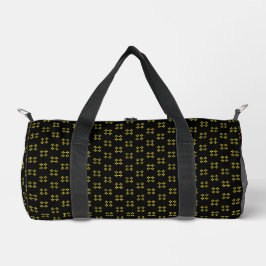 Black & Yellow Small Duffle Bag
