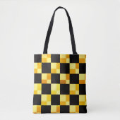Black Yellow Square Art Tasche (Vorderseite)