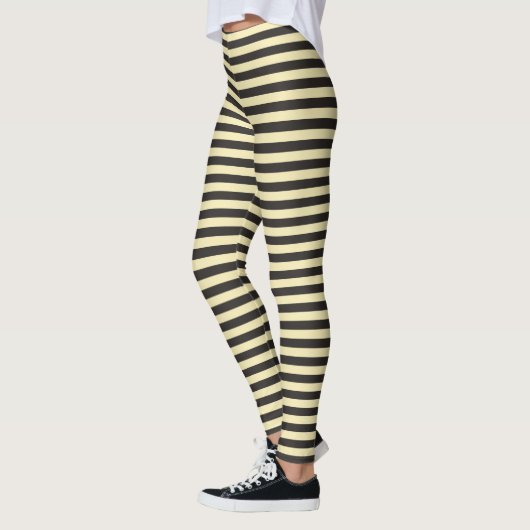 Black Yellow Stripes Leggings (Links)