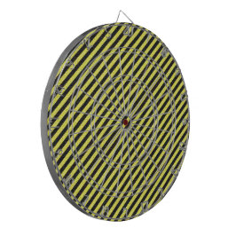 Black Yellow Strips Game Night Dartscheibe