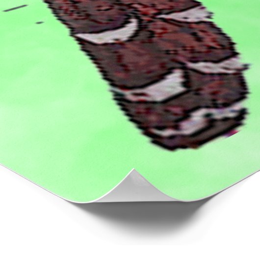 Black & Yellowled Cuckoo Birds Poster (Ecke)