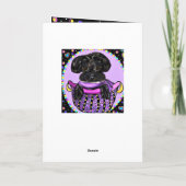 Black Yorkie Pop Karte (Rückseite)