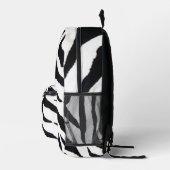 Black Zebra Bedruckter Rucksack (Rechts)