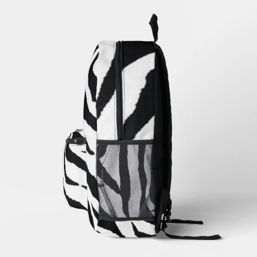 Black Zebra Bedruckter Rucksack (Rechts)