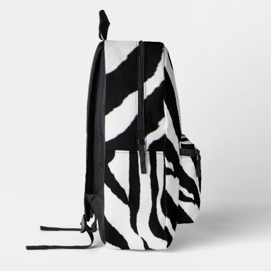 Black Zebra Bedruckter Rucksack (Links)