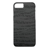 Black Zebra Glitzer Case-Mate iPhone Hülle (Rückseite)