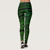 BLACK ZEBRA PATTERN LEGGINGS (Rückseite)