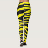 BLACK ZEBRA PATTERN LEGGINGS (Rückseite)