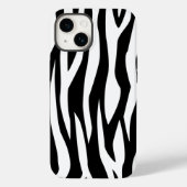 Black Zebra Print Case-Mate iPhone Hülle (Rückseite)