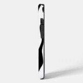 Black Zebra Print Case-Mate iPhone Hülle (Rückseite / Links)
