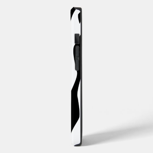 Black Zebra Print Case-Mate iPhone Hülle (Rückseite / Links)