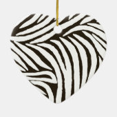 Black Zebra Print Keramikornament (Hinten)
