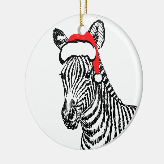 Black Zebra Santa Dekoration (Links)