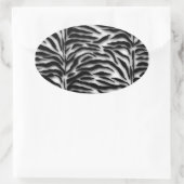 Black Zebra Umschlag Aufkleber (Tasche)