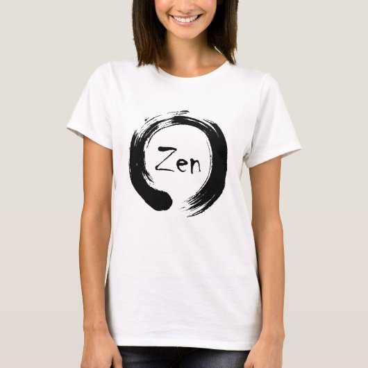 Black Zen Ensō Tee Shirt (Vorderseite)