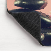 Black Zen Stones Blume Mousepad (Ecke)