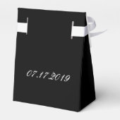 Black Zent Gastgeschenk Hochzeit Geschenkschachtel (Rückseite)