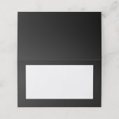 Black Zent Style Platzkarten (Außenseite Aufgefaltet)