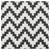 Black Zigzag Ikat & Custom White Background Stoff (Muster)