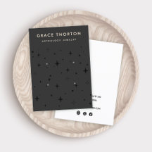 Black Zodiac Celestial Star 4 Loch Earring