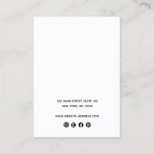 Black Zodiac Celestial Star Earring Jeweline Busin Visitenkarte (Rückseite)